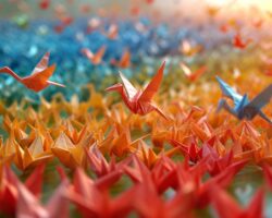 La magia de la leyenda japonesa Mil Grullas: Esperanza y curación a través del origami